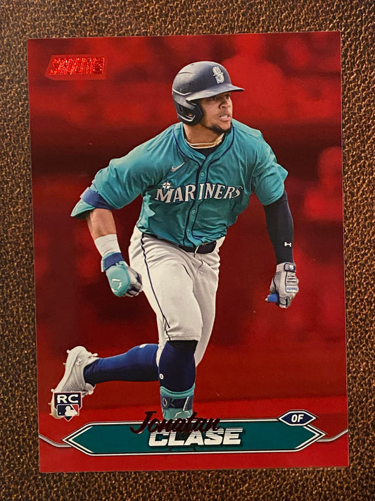 Jonatan Clase - 2024 Topps Stadium Club - Red Foil - Mariners