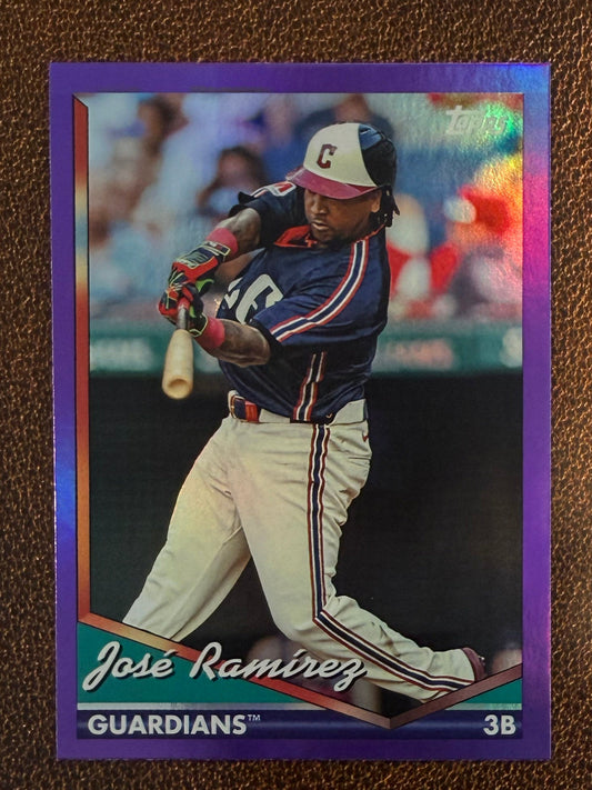 Jose Ramirez - 2024 Topps Archives - Purple Foil - Guardians