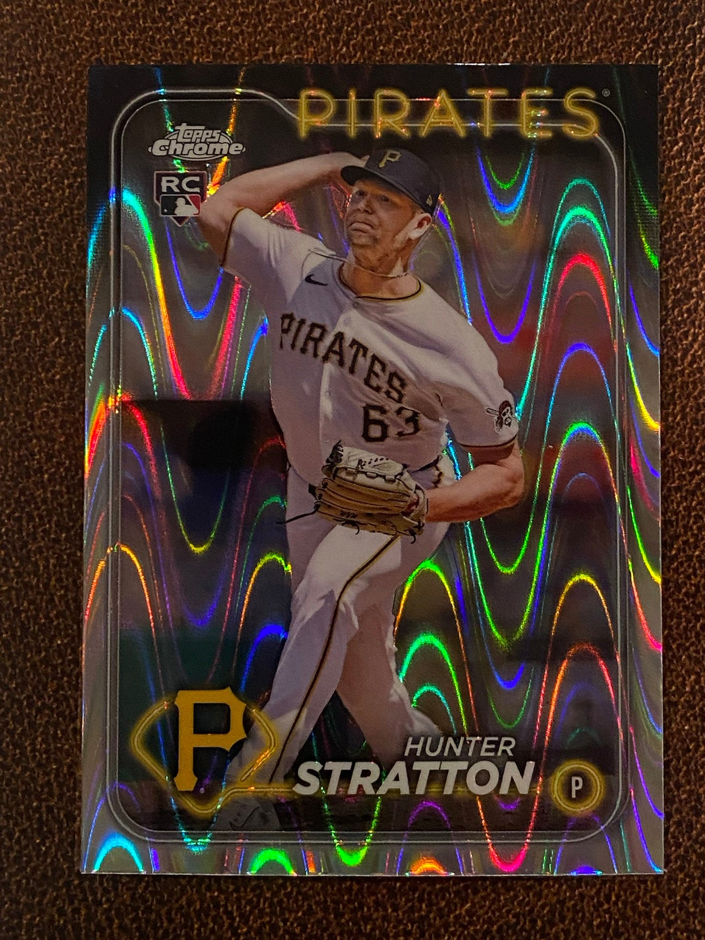 Hunter Stratton - 2024 Topps Chrome Update - Raywave Refractor - Pirates