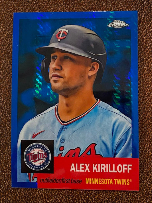 Alex Kirilloff - 2022 Topps Chrome Platinum Anniversary - Blue Prism - Twins