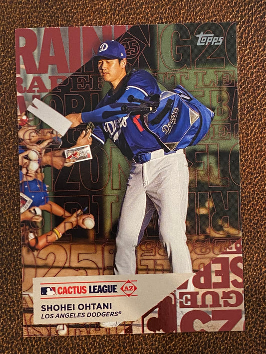 Shohei Ohtani - 2025 Topps Series 1 - Training Ground - Dodgers