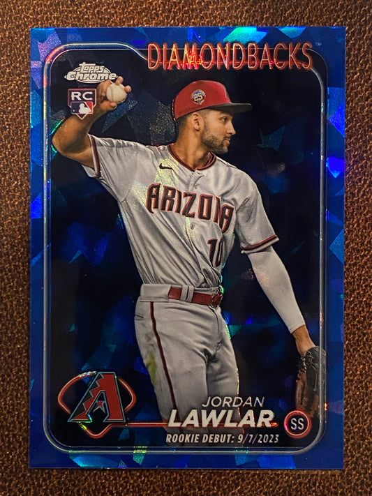 Jordan Lawlar - 2024 Topps Chrome Update - Sapphire (Rookie Debut) - Diamondbacks