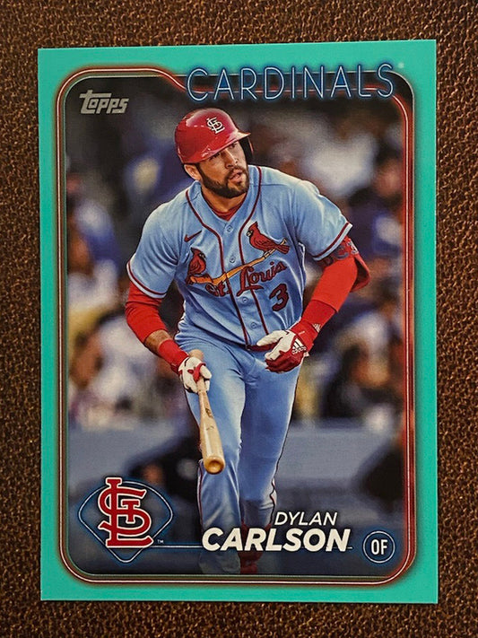 Dylan Carlson - 2024 Topps Series 2 - Aqua Parallel - Cardinals