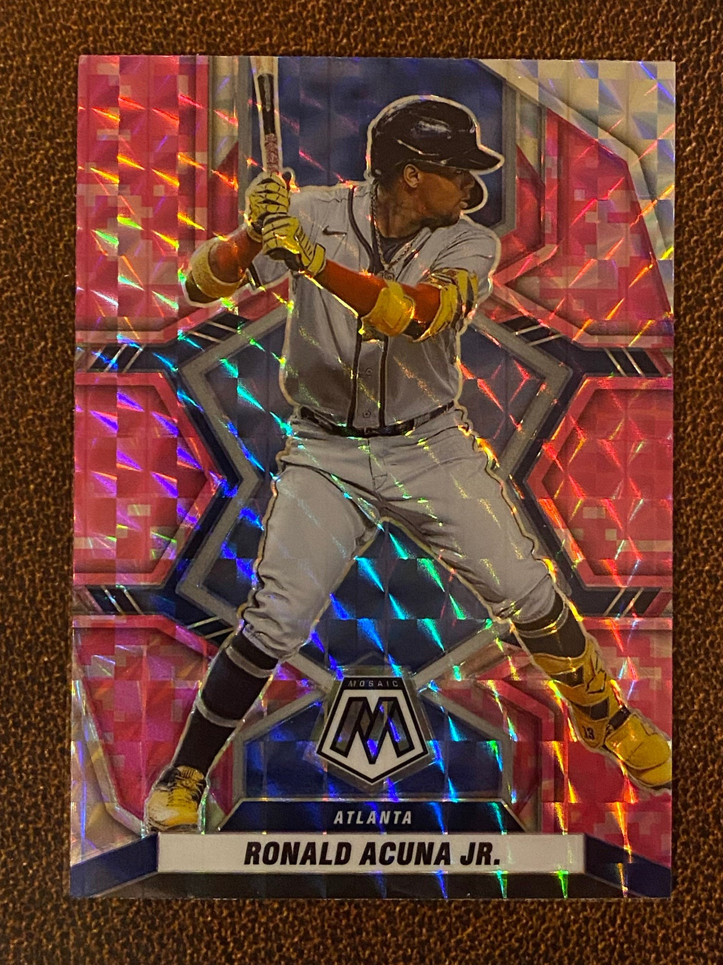 Ronald Acuna Jr. - 2022 Mosaic - Pink Camo - Braves