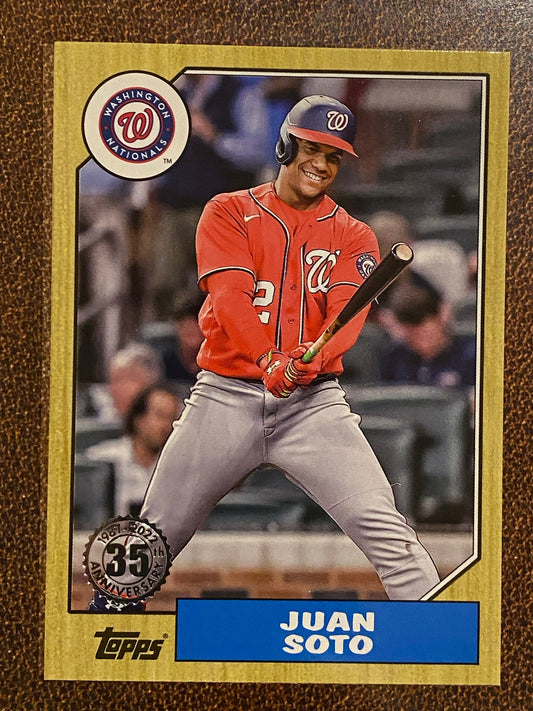 Juan Soto - 2022 Topps Update - 1987 Insert - Nationals