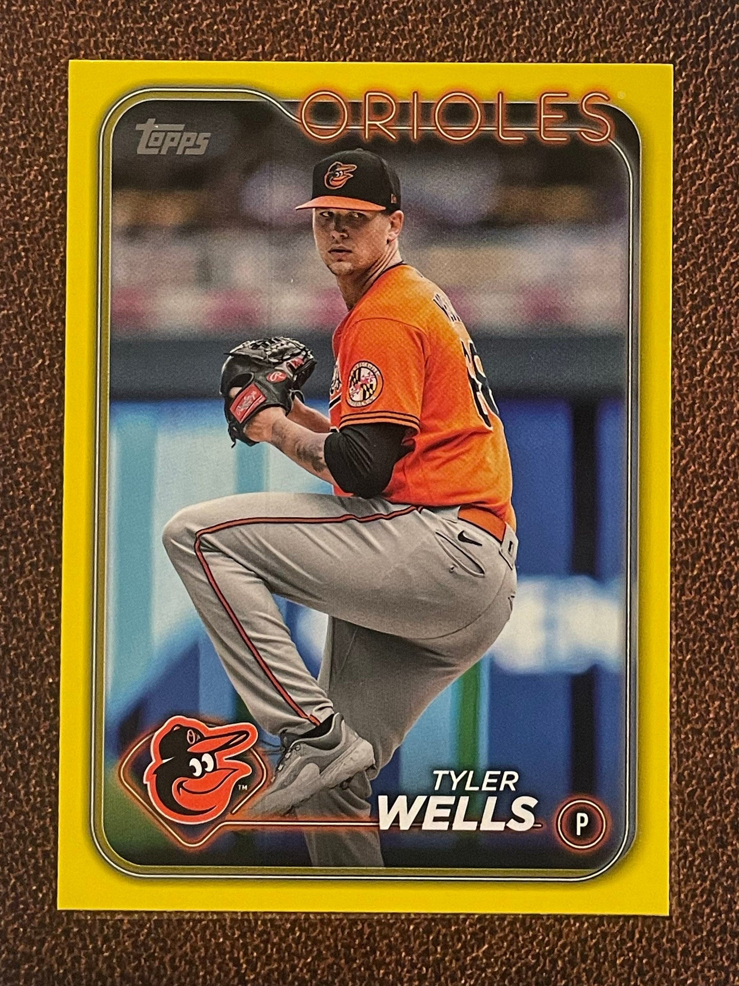 Tyler Wells - 2024 Topps Series 1 - Yellow Parallel - Orioles