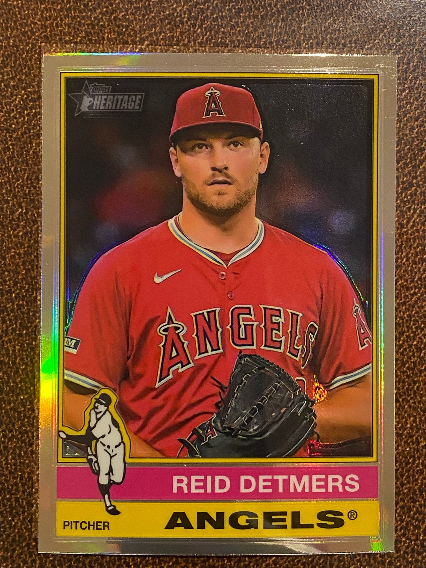 Reid Detmers - 2025 Topps Heritage - Refractor - Angels