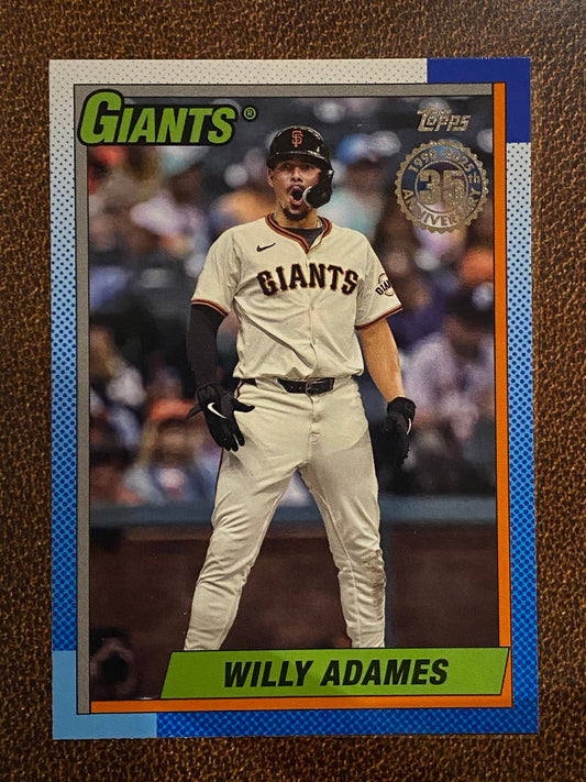 Willy Adames - 2025 Topps Series 2 - 1990 Insert - Giants