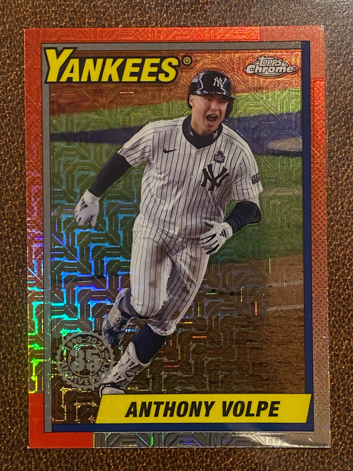Anthony Volpe - 2025 Topps Series 2 - 1990 Mojo Refractor - Yankees