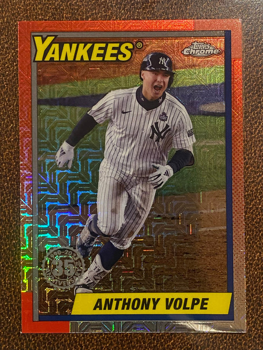 Anthony Volpe - 2025 Topps Series 2 - 1990 Mojo Refractor - Yankees