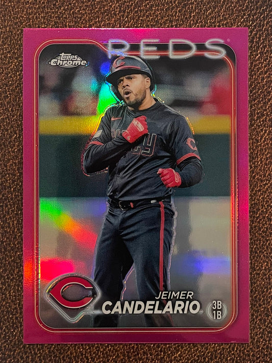 Jeimer Candelario - 2024 Topps Chrome - Pink Refractor - Reds