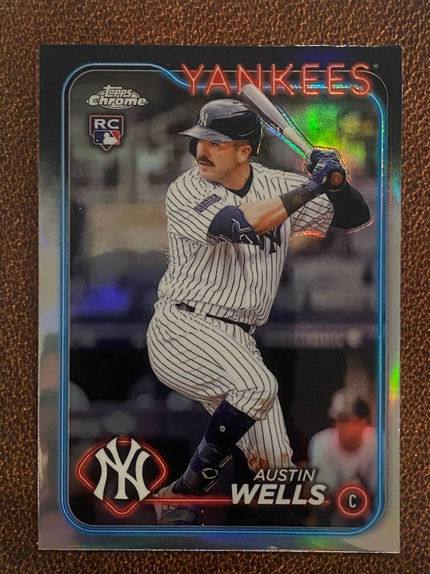 Austin Wells - 2024 Topps Chrome - Refractor - Yankees