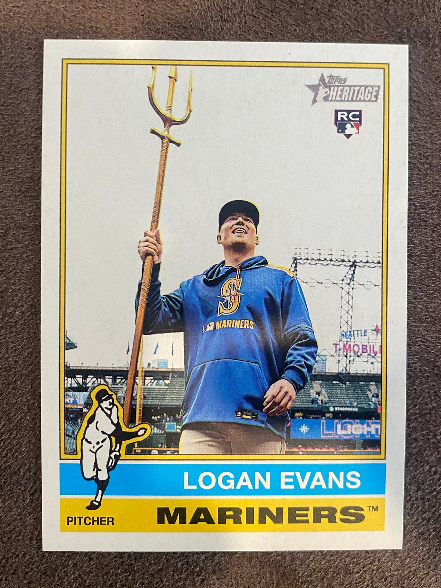 Logan Evans - 2025 Topps Heritage High Number - Image Variation - Mariners