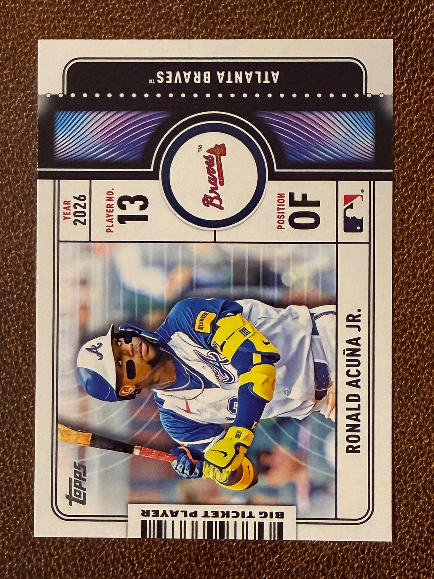 Ronald Acuna Jr. - 2026 Topps Series 1 - Big Ticket Player Insert - Braves