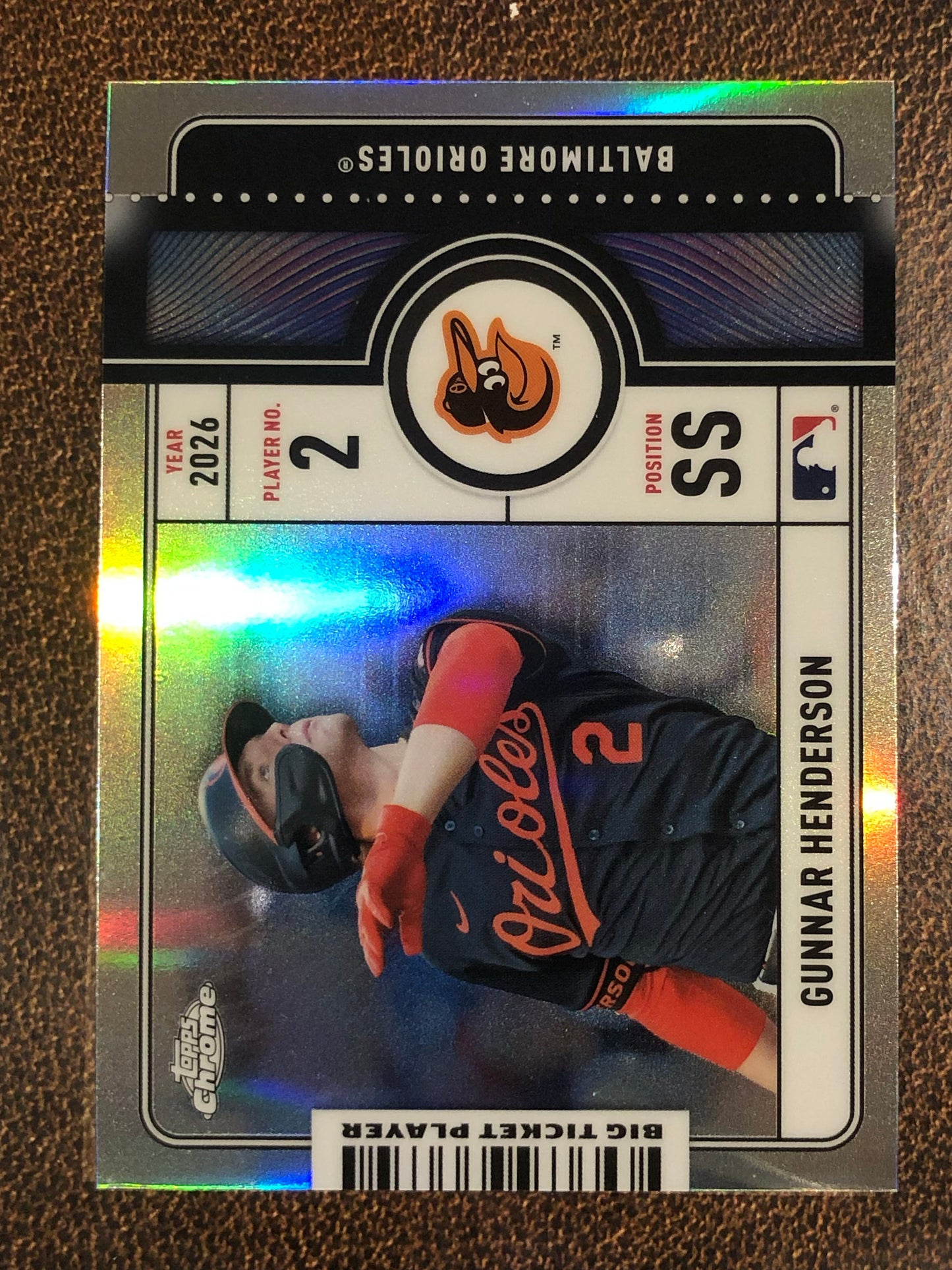Gunnar Henderson - 2026 Topps Chrome - Big Ticket Player Insert - Orioles