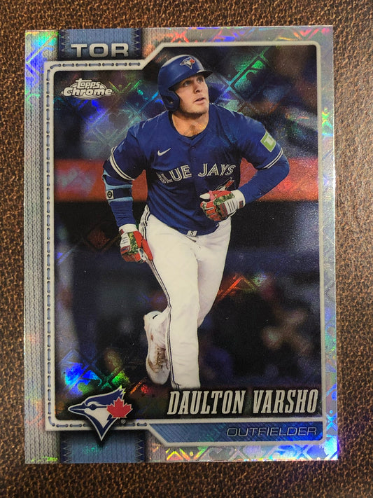 Daulton Varsho - 2026 Topps Chrome Logofractor - Base Logofractor - Blue Jays