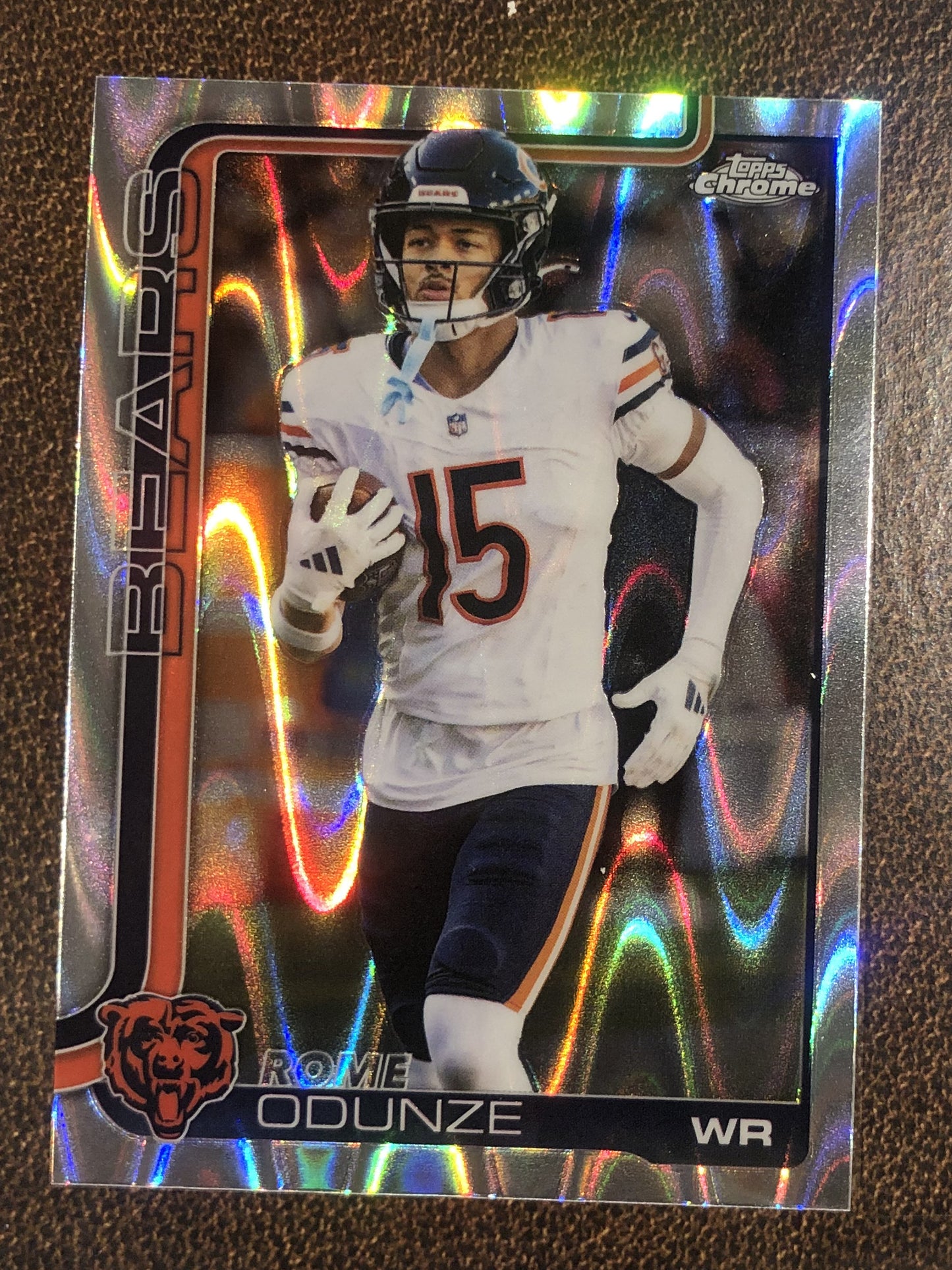 Rome Odunze - 2025 Topps Chrome - Raywave Refractor - Bears