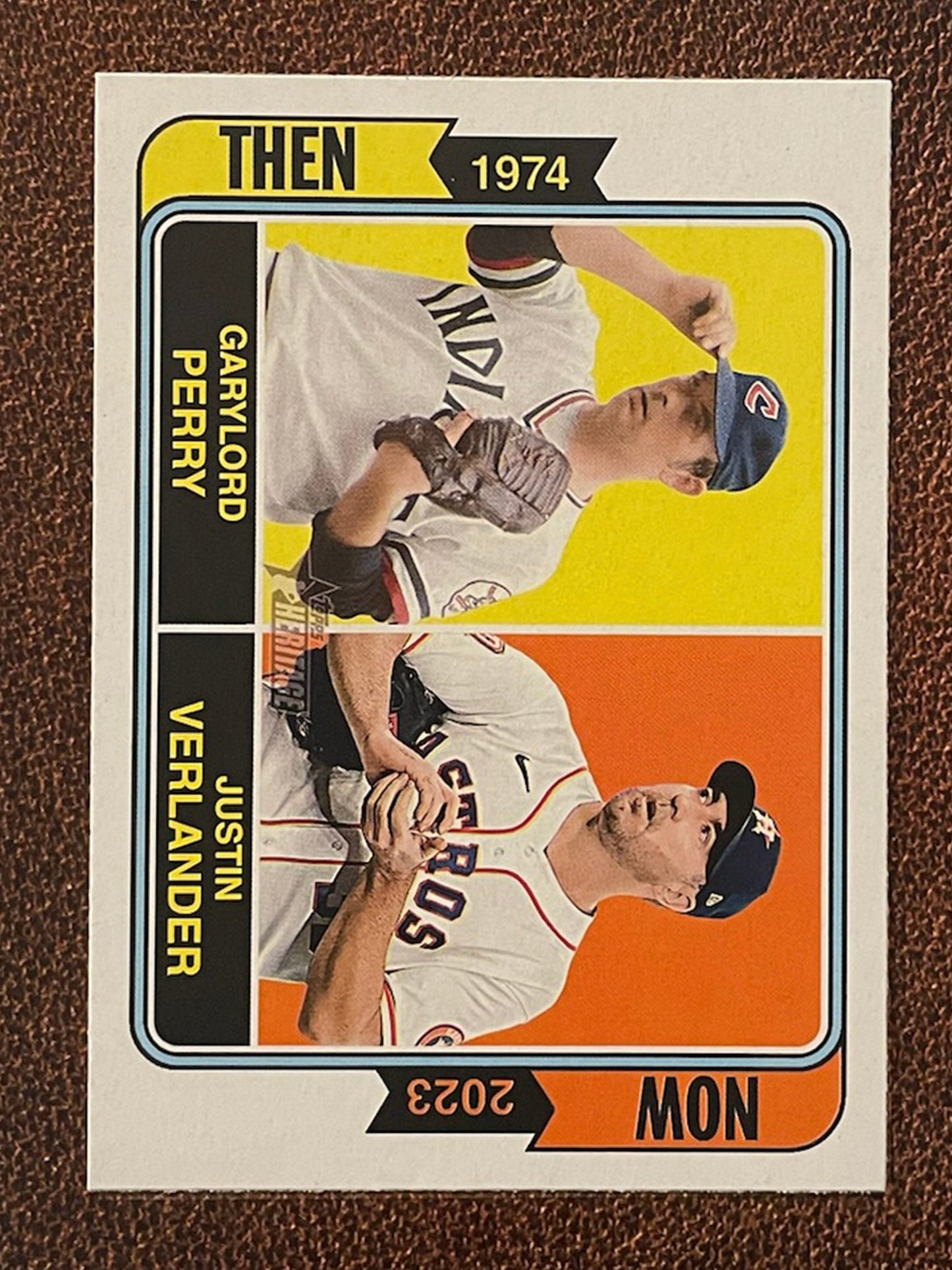 Perry/Verlander - 2023 Topps Heritage - Then and Now Insert