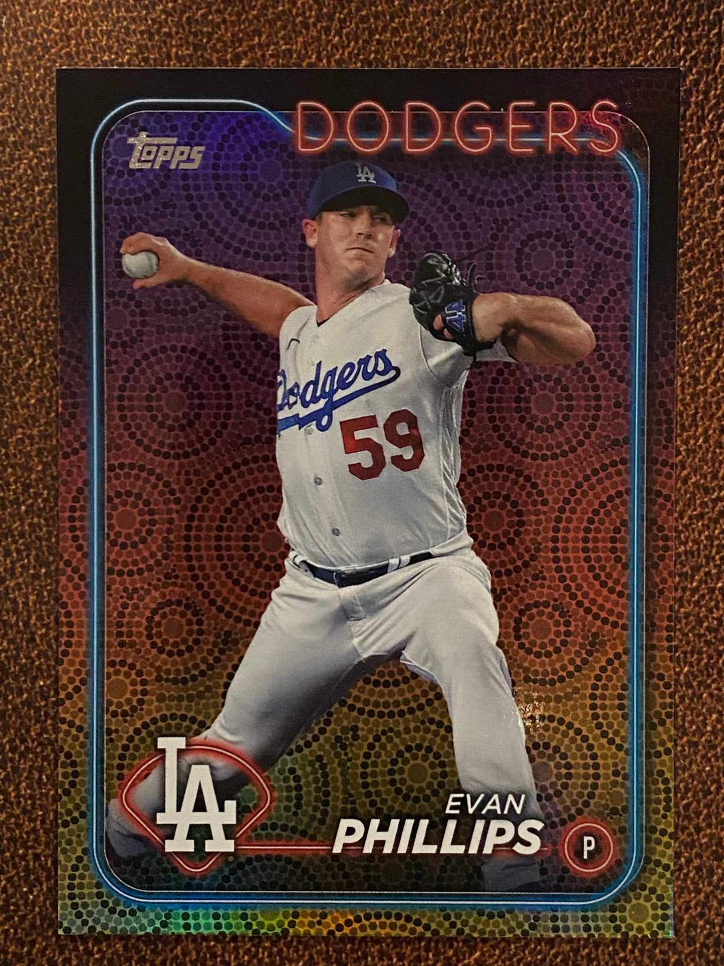 Evan Phillips - 2024 Topps Series 2 - Holiday Parallel - Dodgers