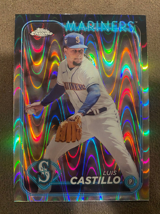Luis Castillo - 2024 Topps Chrome - Raywave Refractor - Mariners