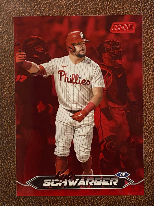 Kyle Schwarber - 2024 Topps Stadium Club - Red Foil - Phillies
