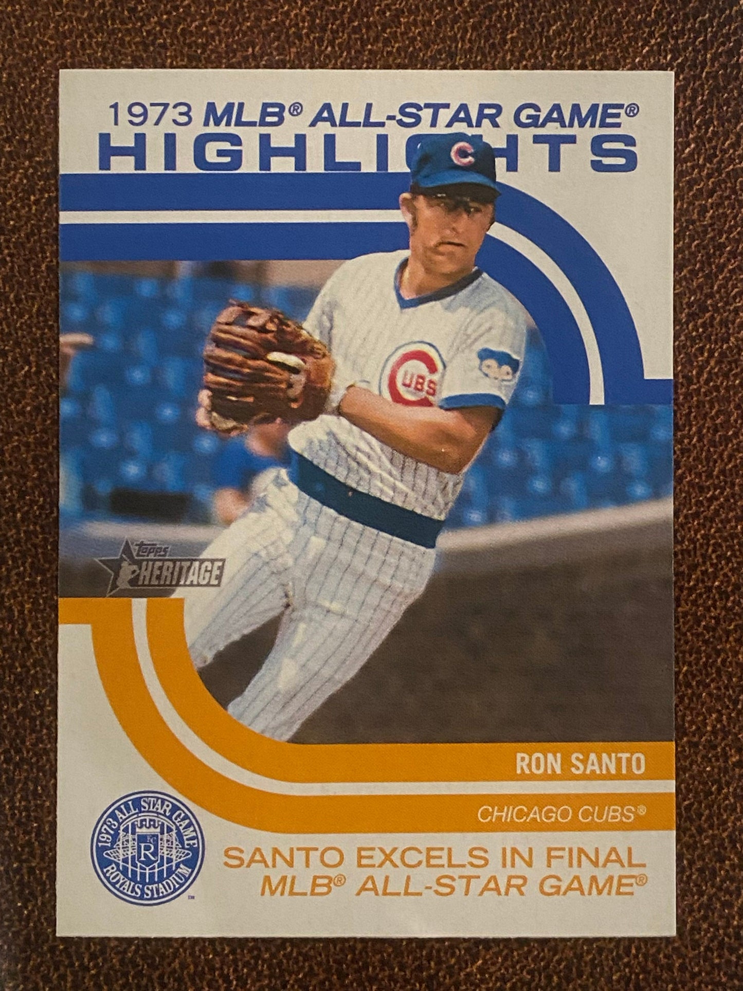 Ron Santo - 2022 Topps Heritage High Number - 1973 MLB All-Star Game Highlights - Cubs