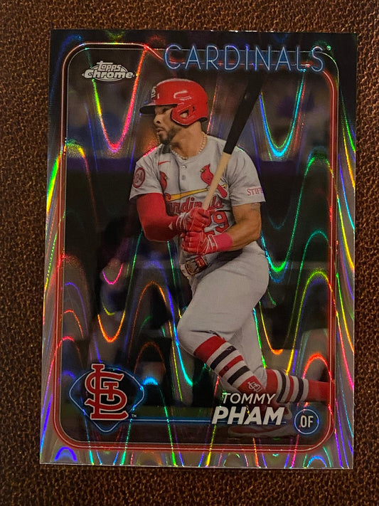 Tommy Pham - 2024 Topps Chrome Update - Raywave Refractor - Cardinals