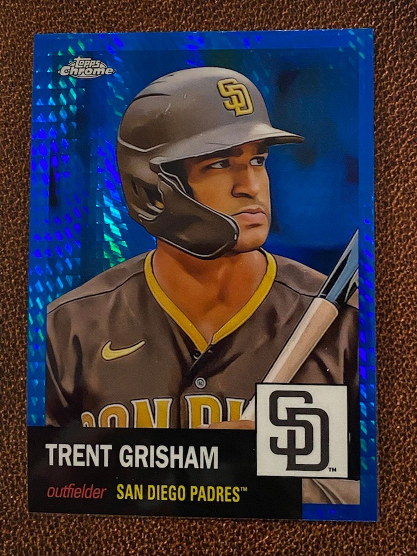 Trent Grisham - 2022 Topps Chrome Platinum Anniversary - Blue Prism - Padres