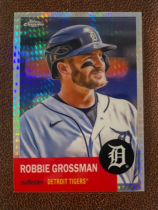 Robbie Grossman - 2022 Topps Chrome Platinum Anniversary - Prism Refractor - Tigers