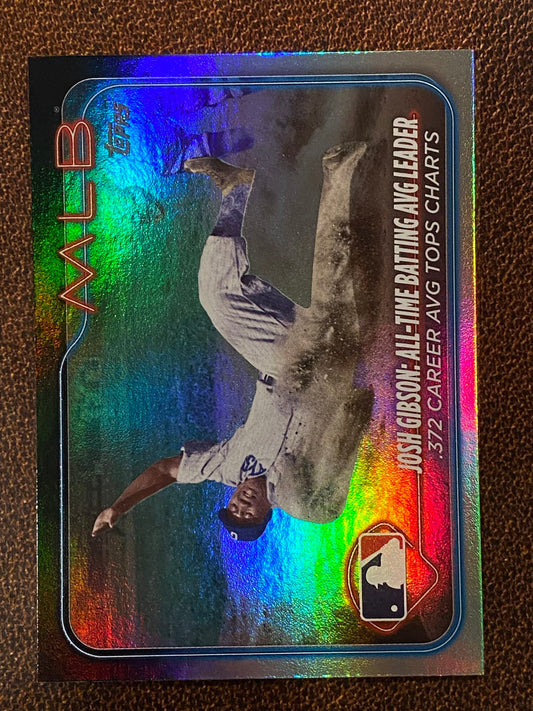 Josh Gibson - 2024 Topps Update - Rainbow Foil (Batting Avg) - Grays