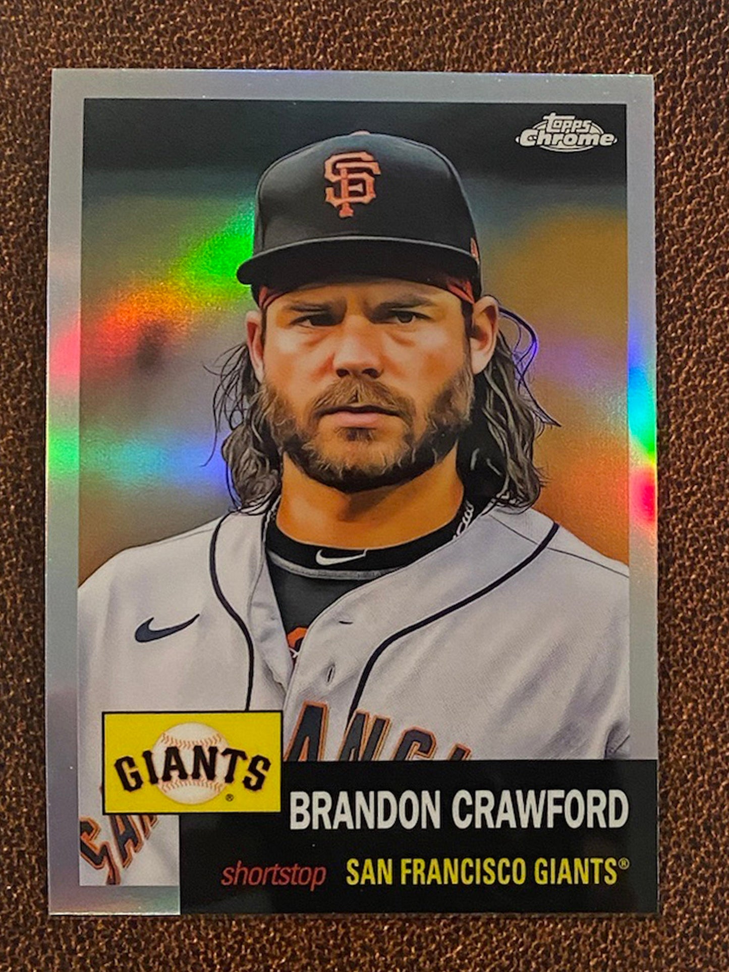 Brandon Crawford - 2022 Topps Chrome Platinum Anniversary - Refractor - Giants