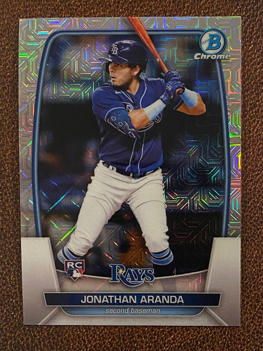 Jonathan Aranda - 2023 Bowman - Mega Box Mojo Refractor - Rays