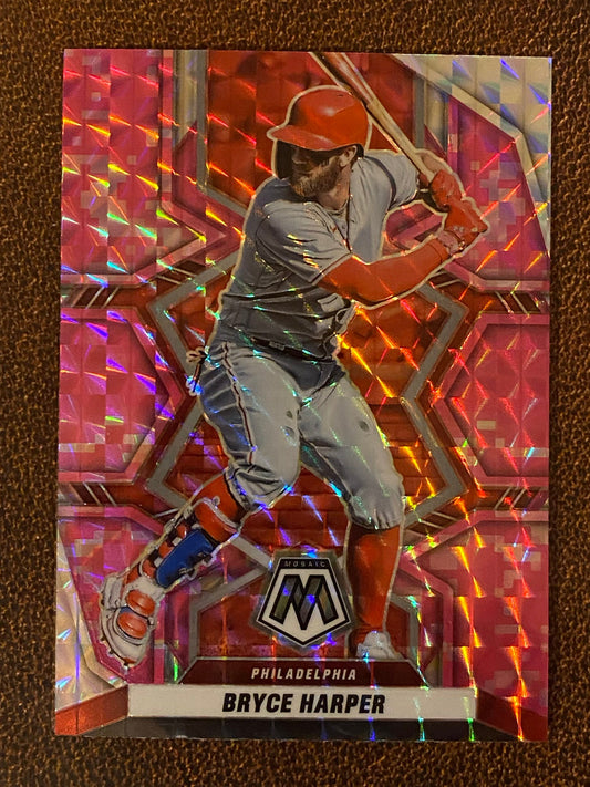 Bryce Harper - 2022 Mosaic - Pink Camo - Phillies