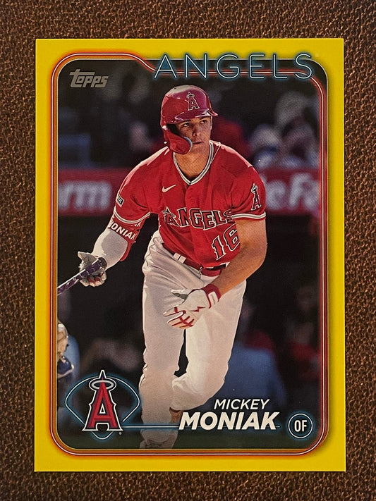 Mickey Moniak - 2024 Topps Series 1 - Yellow Parallel - Angels