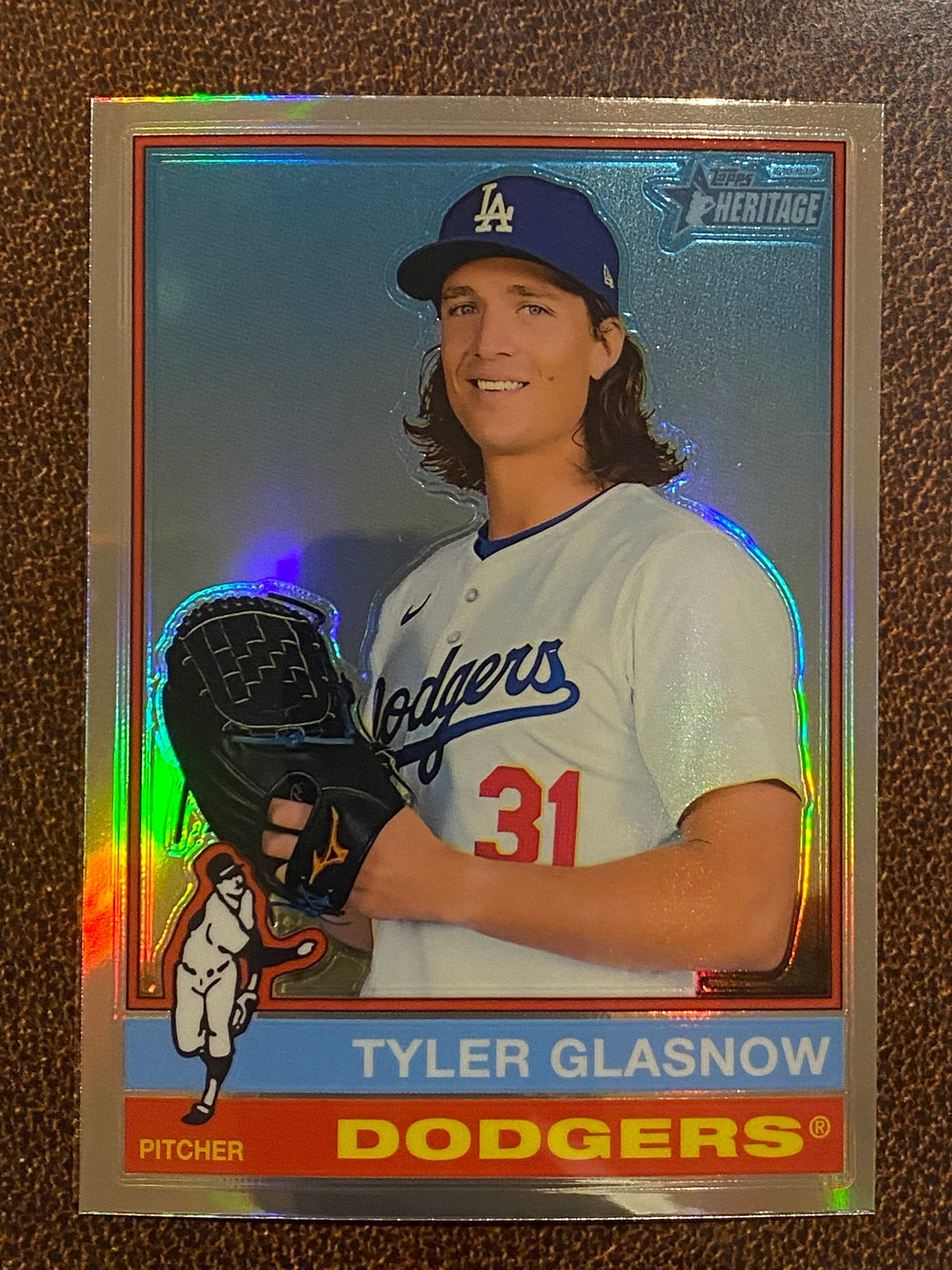 Tyler Glasnow - 2025 Topps Heritage - Refractor - Dodgers