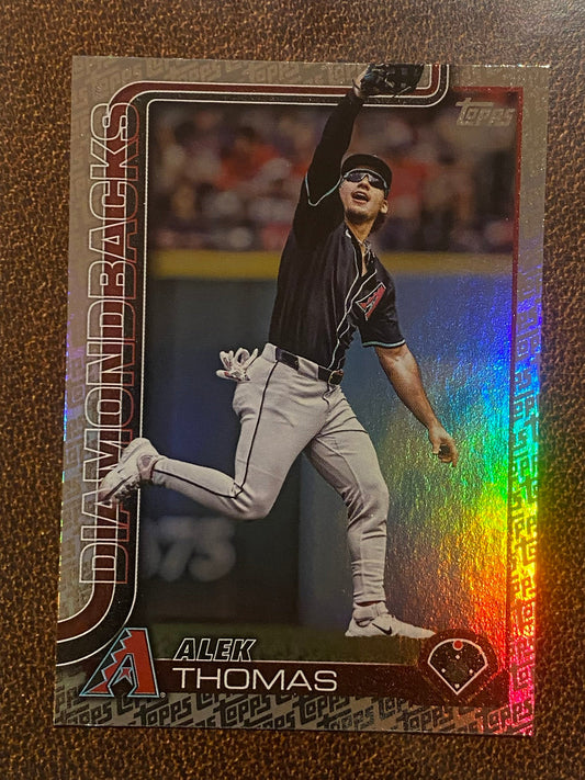 Alek Thomas - 2025 Topps Series 2 - Fanatics Exclusive Topps Foil Border - Diamondbacks