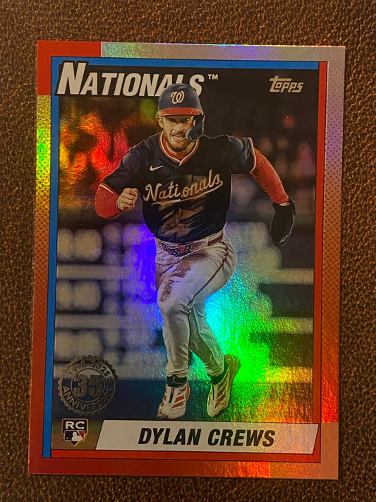 Dylan Crews - 2025 Topps Update - 1990 Foil Insert - Nationals