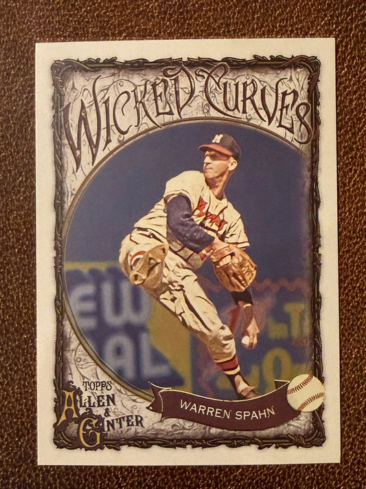 Warren Spahn - 2025 Allen & Ginter - Wicked Curves - Braves