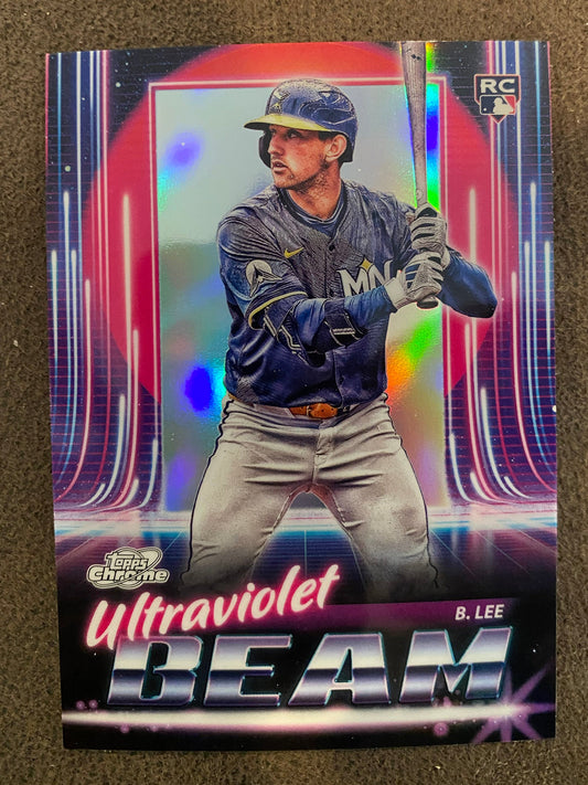 Brooks Lee - 2025 Topps Chrome Cosmic - Ultraviolet Beam Insert - Twins