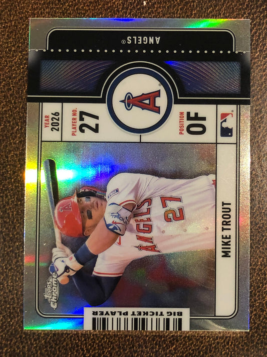 Mike Trout - 2026 Topps Chrome - Big Ticket Player Insert - Angels