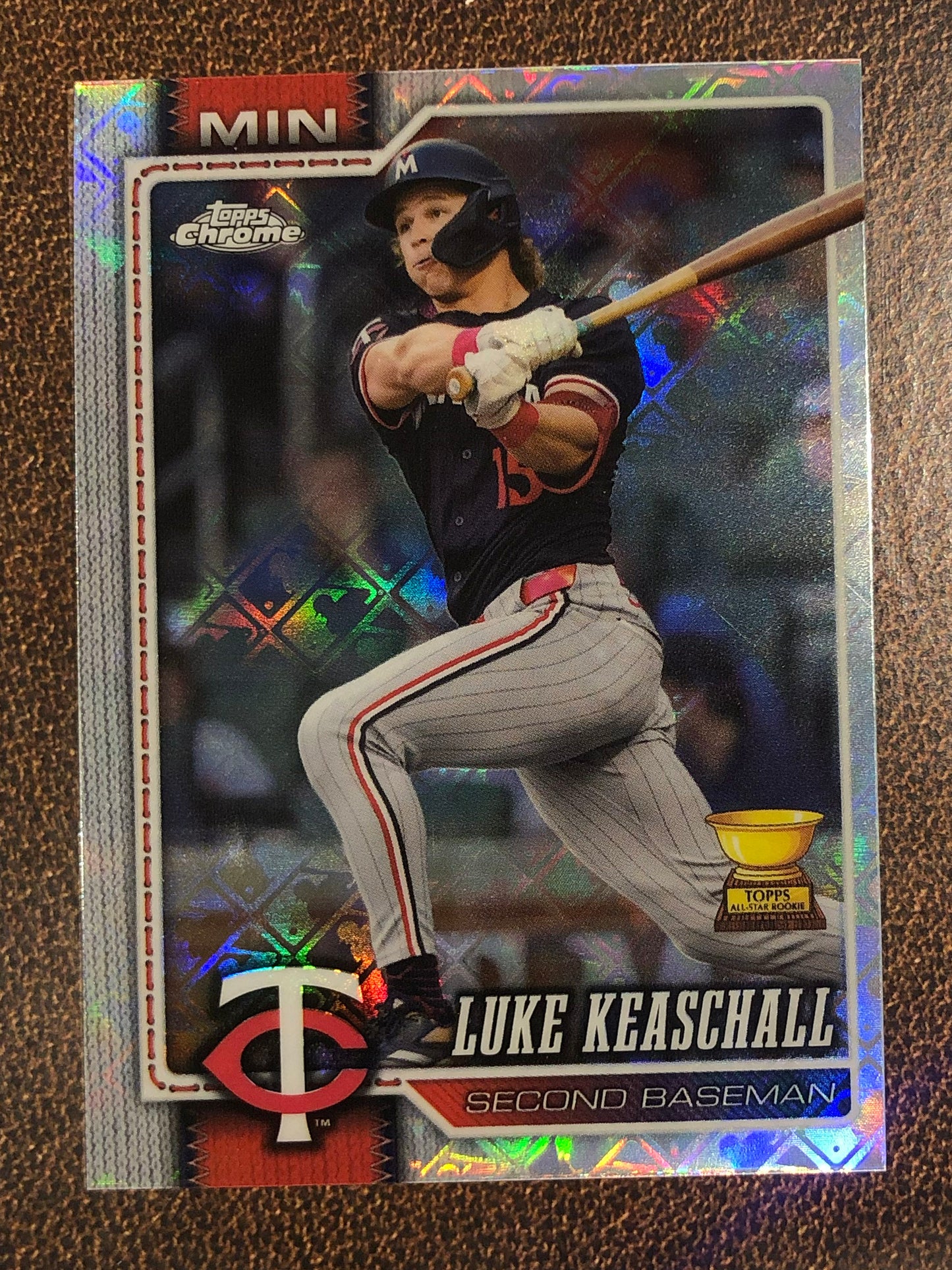 Luke Keaschall - 2026 Topps Chrome Logofractor - Base Logofractor - Twins