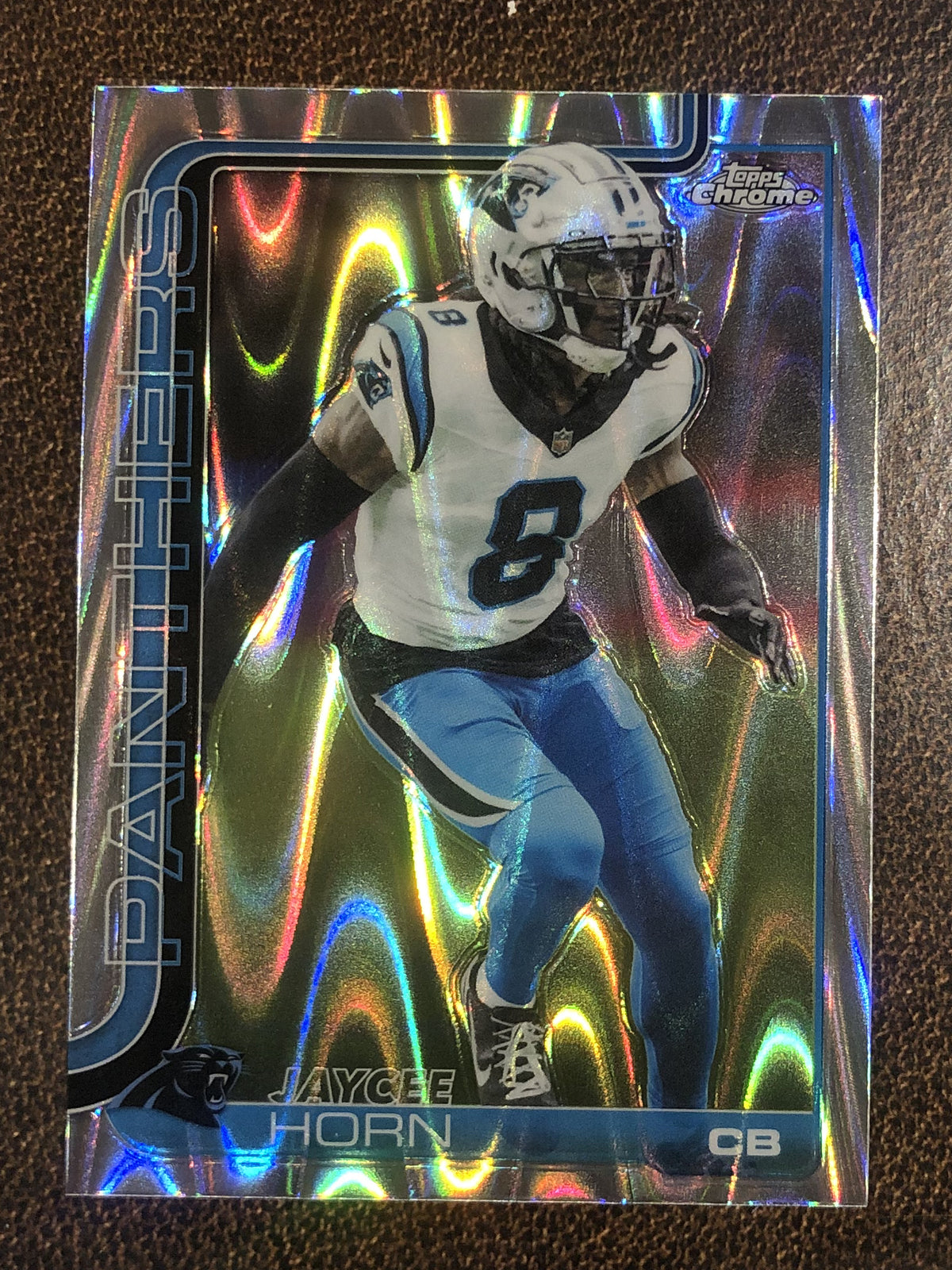 Jaycee Horn - 2025 Topps Chrome - Raywave Refractor - Panthers