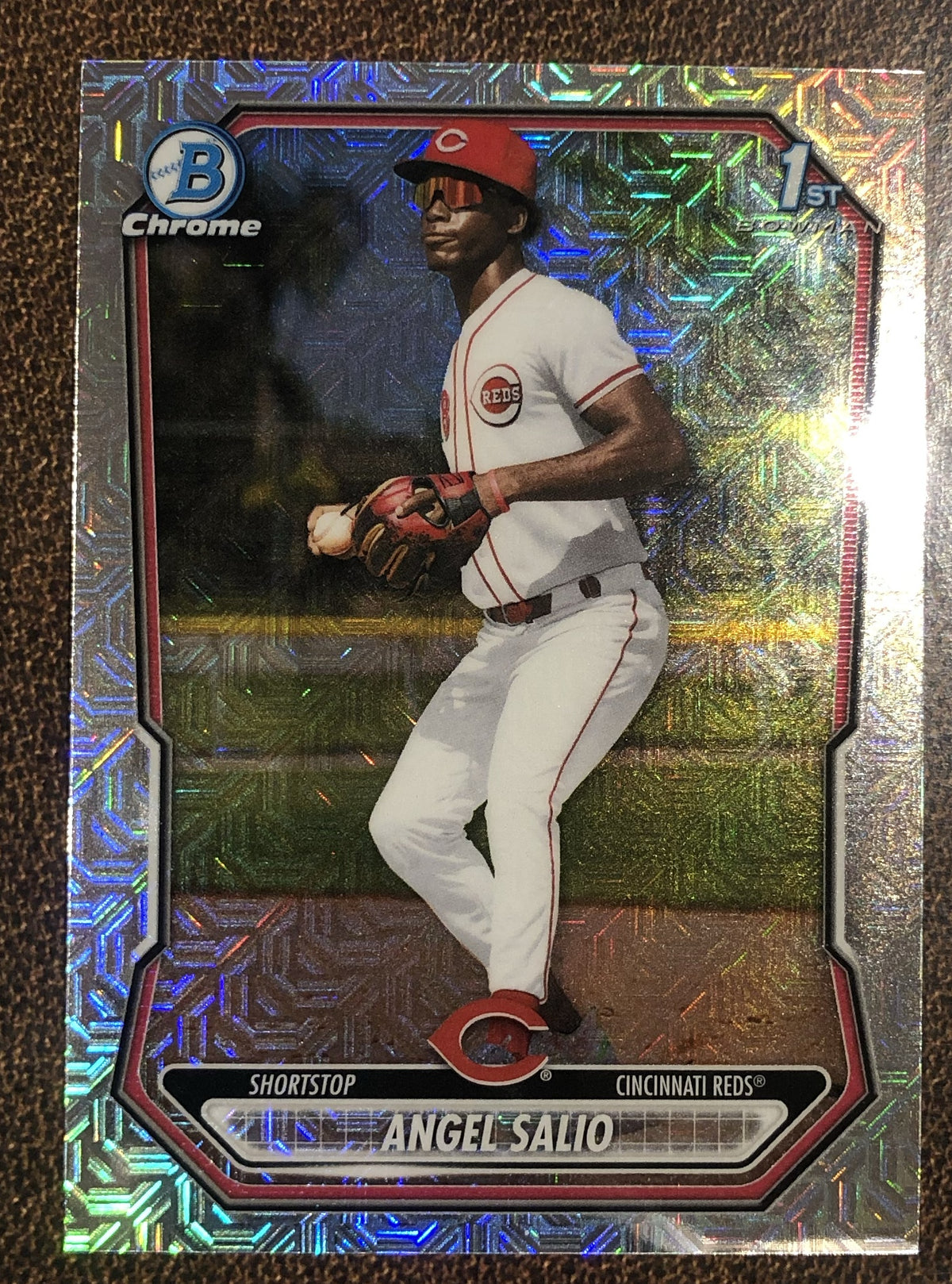 Angel Salio - 2026 Bowman Chrome - 1st Bowman MOJO - Reds