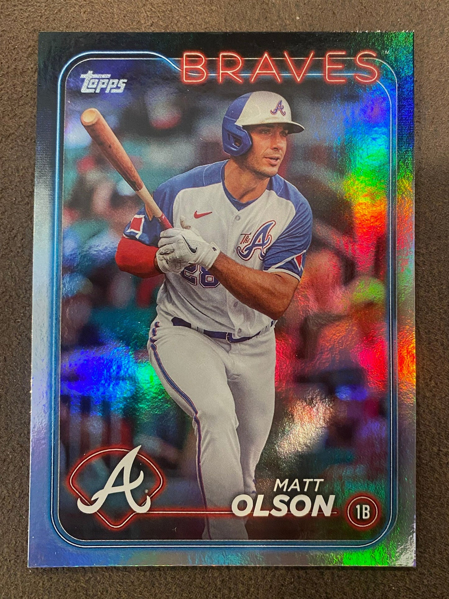 Matt Olson - 2024 Topps Series 1 - Rainbow Foil - Braves