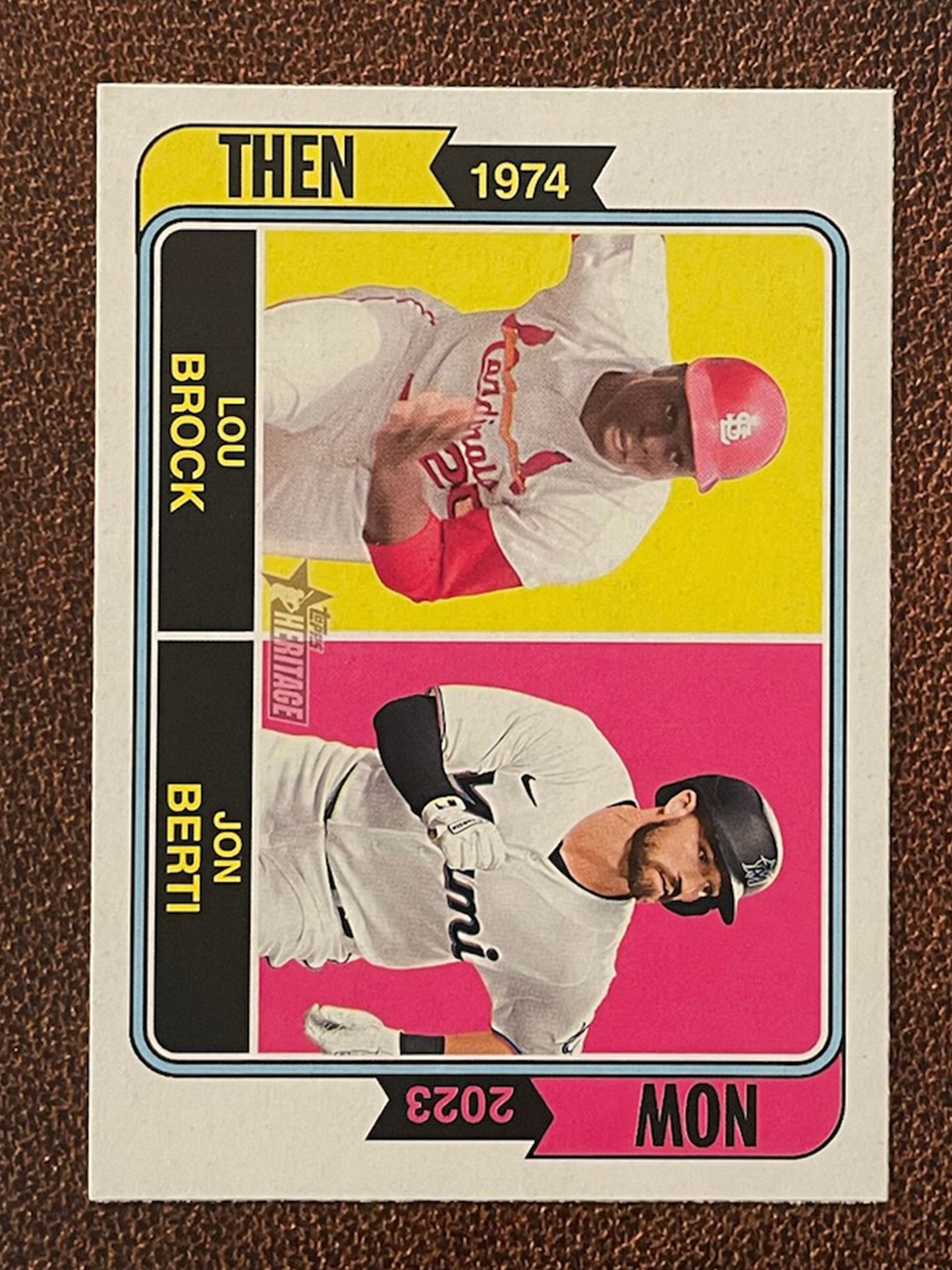 Brock/Berti - 2023 Topps Heritage - Then and Now Insert