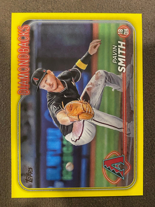 Pavin Smith - 2024 Topps Series 2 - Yellow Parallels - Diamondbacks