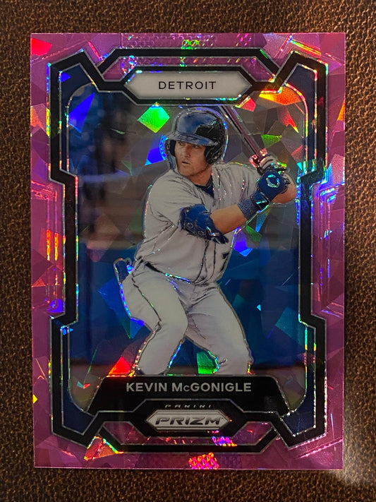 Kevin McGonigle - 2024 Panini Prizm - Pink Ice - Tigers