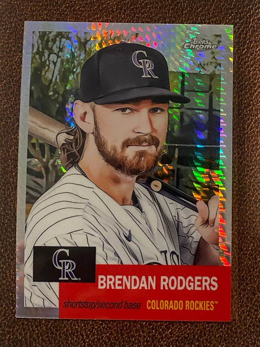 Brendan Rodgers - 2022 Topps Chrome Platinum Anniversary - Prism Refractor - Rockies