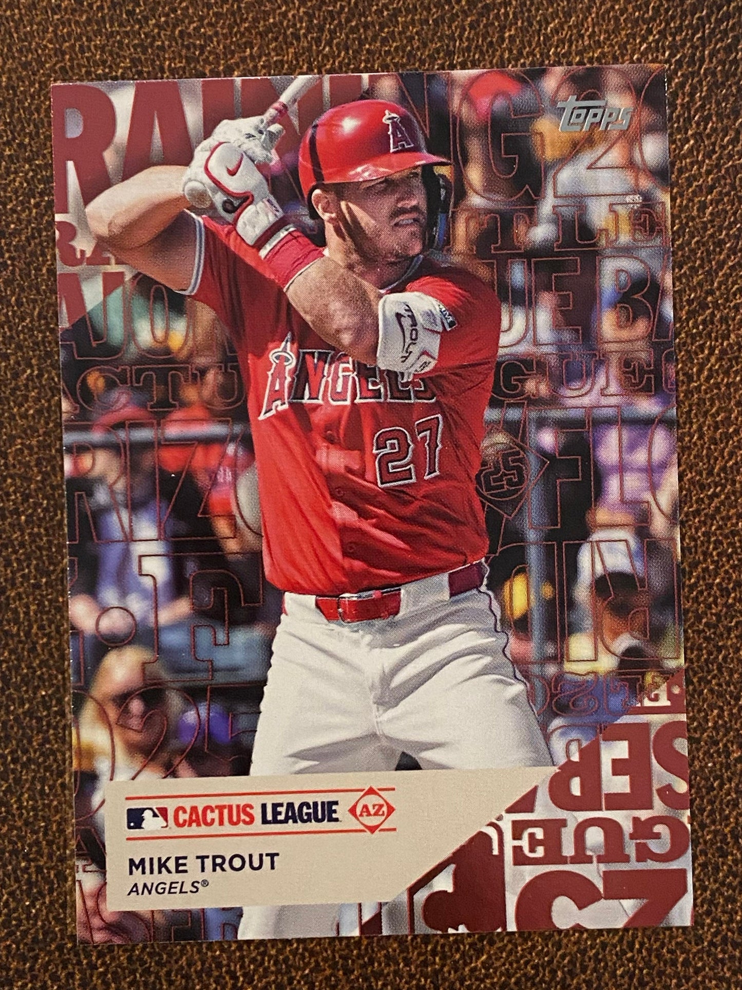 Mike Trout - 2025 Topps Series 1 - Training Ground - Angels