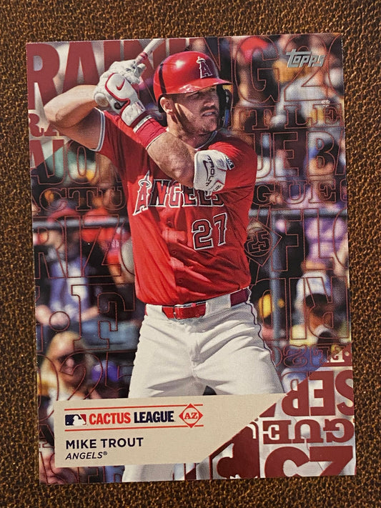 Mike Trout - 2025 Topps Series 1 - Training Ground - Angels